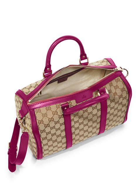 gucci pink camvas bag|gucci canvas bag vintage.